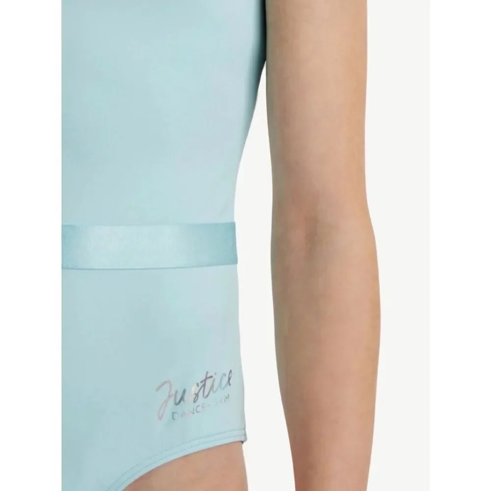 Justice Capsleeve Ballet Leotards With Ribbon Size S 7/8
